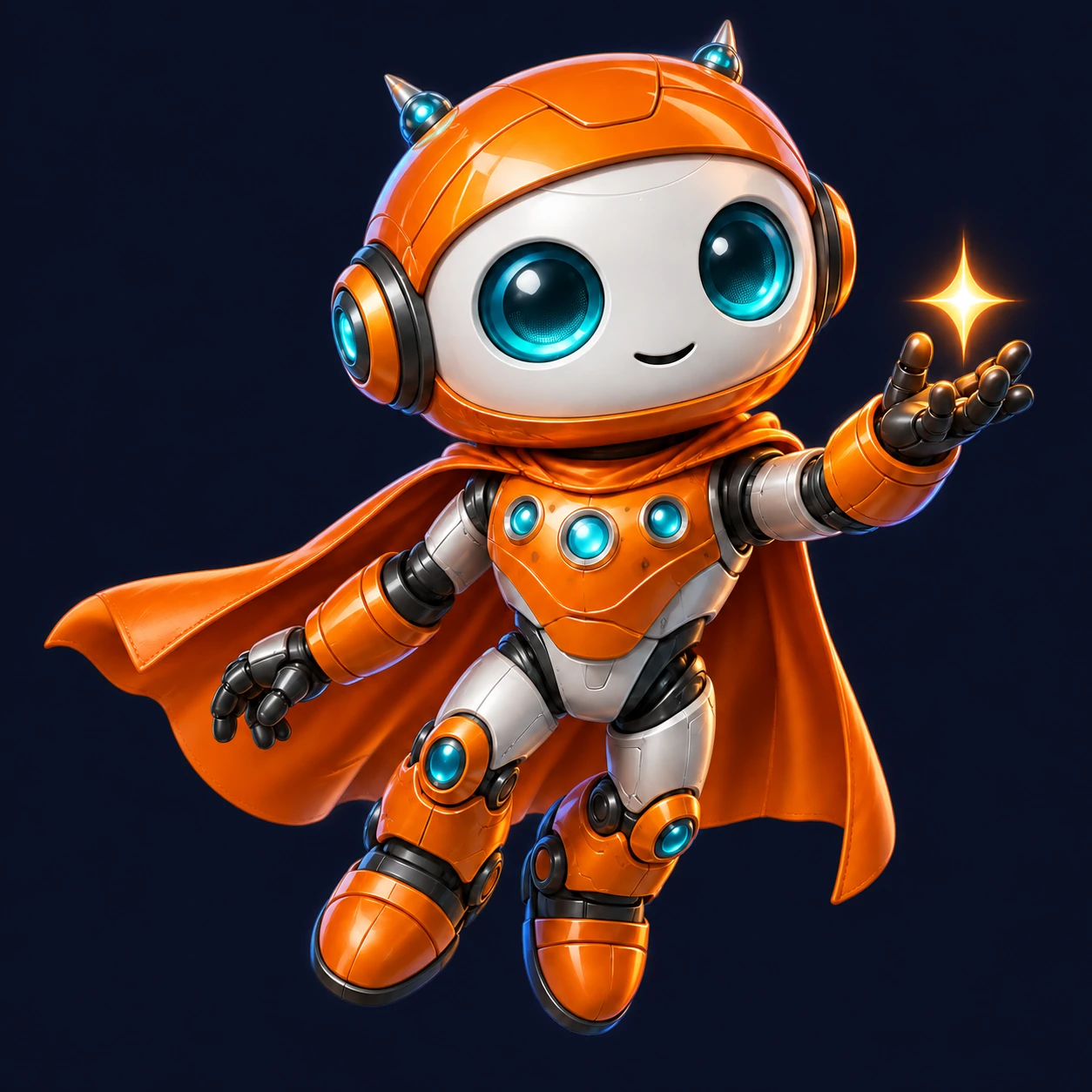 The Booster Wizard robot mascot