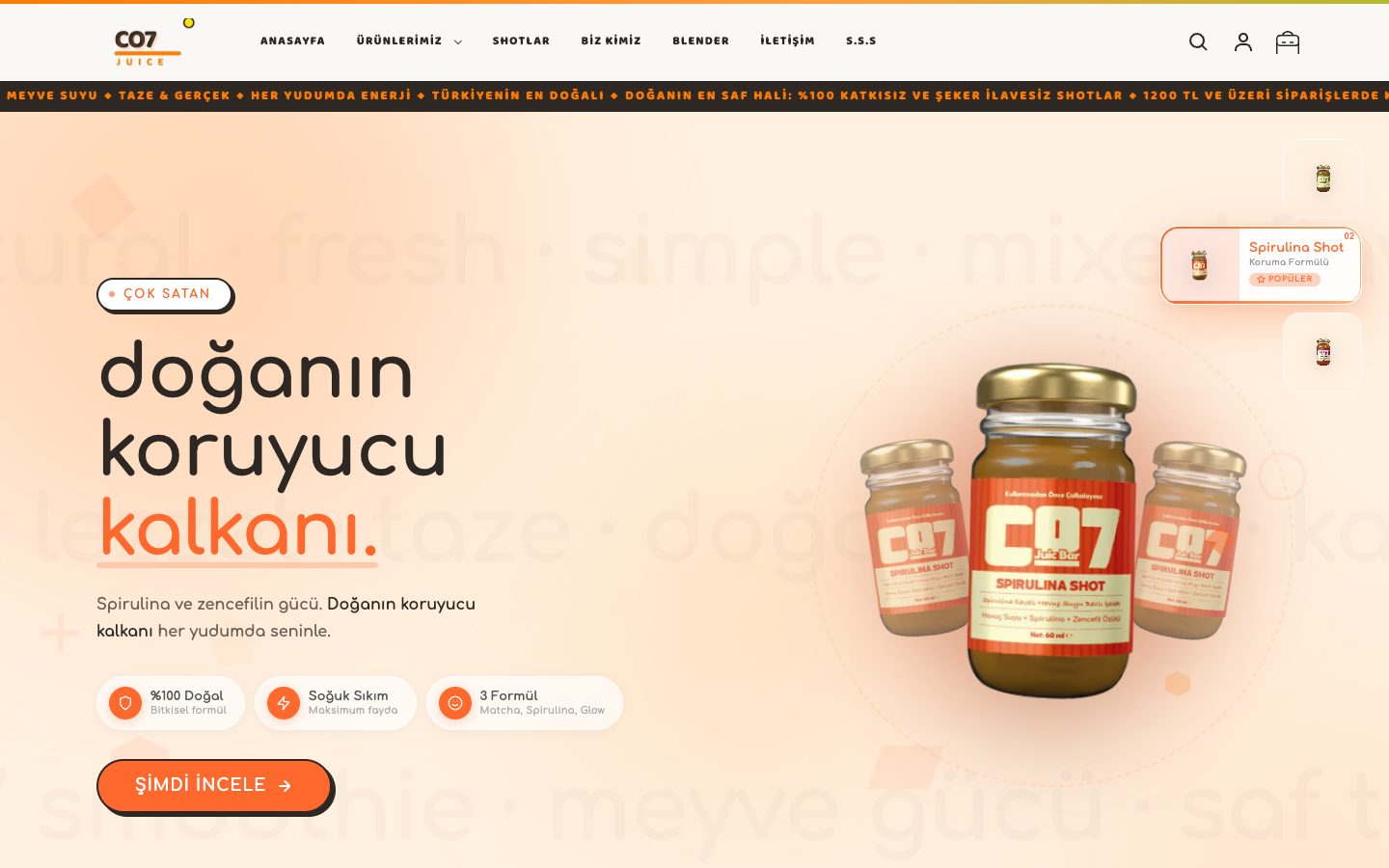 CO7 Juic Bar project